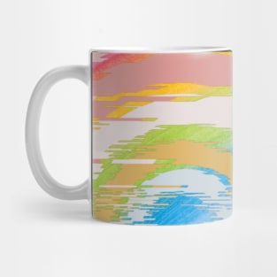 Queer Pride LQBTQ Rainbow Blended Pastel Color Effect Mug